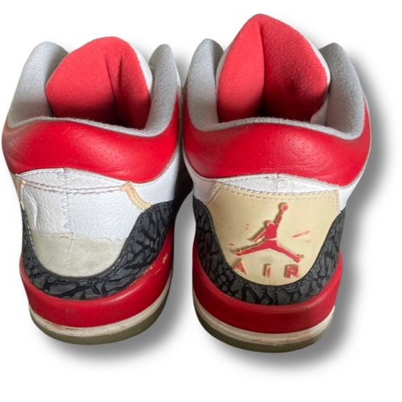 Nike Jordan retro cement .  Need some TLC. Please see photos . - Picture 3 of 6